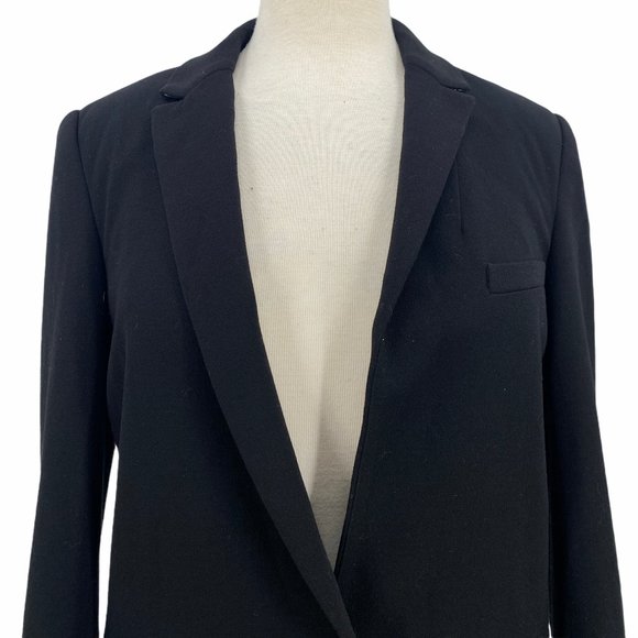 Maison Scotch Women's Black Lined Button Front Lon - Picture 2 of 6